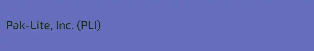 Pak-Lite, Inc. (PLI)